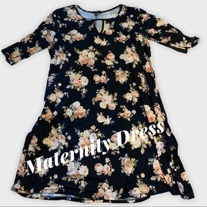 Floral Stretch Maternity Dress